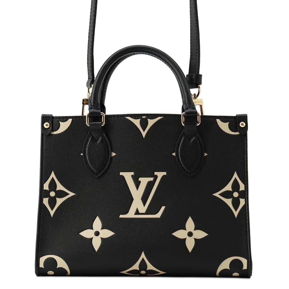 Louis Vuitton Monogram Empreinte OnTheGo Tote Bag Shoulder Black